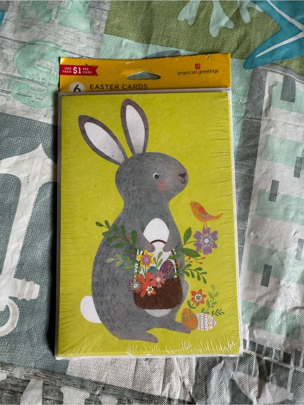 American Greetings Pack Of 6 Easter Cards, Bunny New